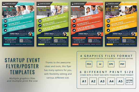 Startup Event Flyer Template in Flyer Templates - product preview 1