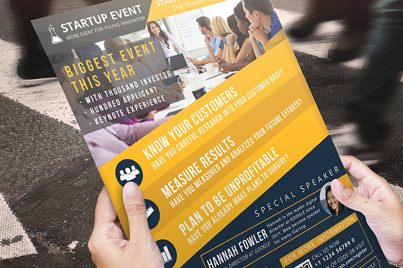 Startup Event Flyer Template in Flyer Templates - product preview 4