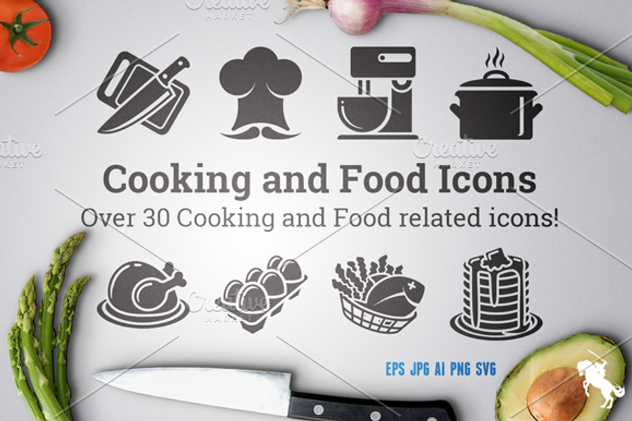 Cooking and Food Icons in Graphics - product preview 8
