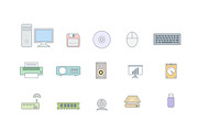 15 Computer Peripheral Icons