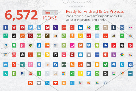 212 Flat Square Social Media Icons in Icons - product preview 2