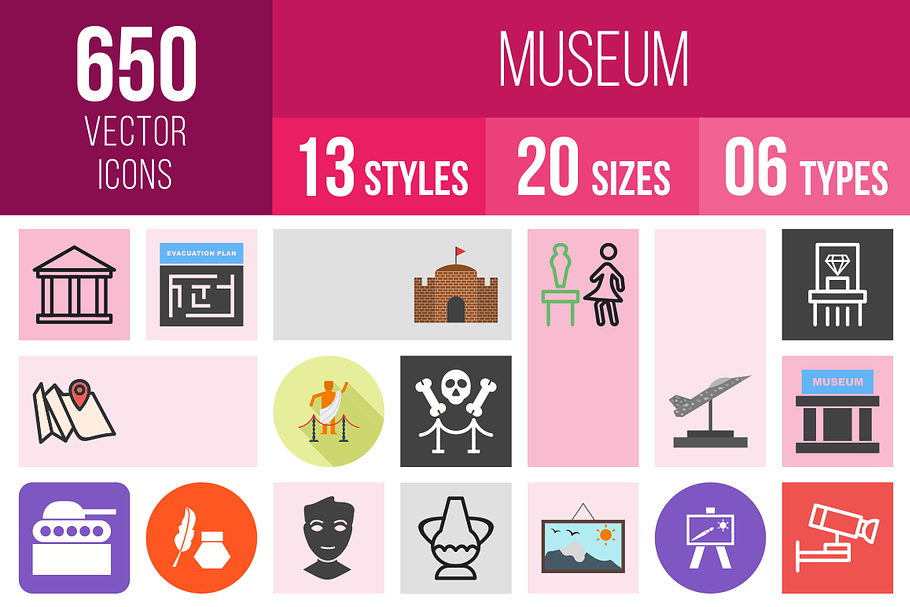 650 Museum Icons