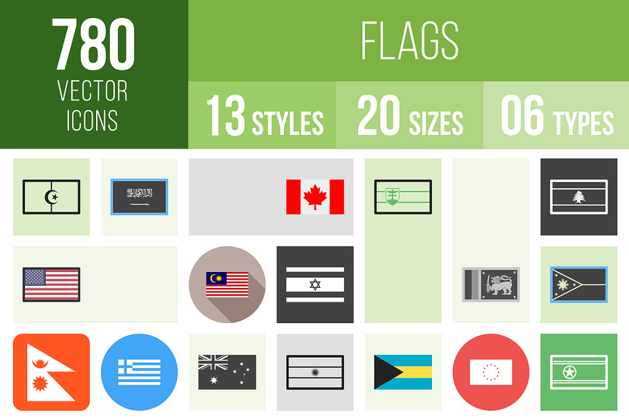 780 Flags Icons