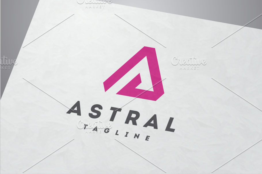 Astral - Letter A Logo in Logo Templates - product preview 8