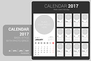 Calendar 2017 With Photo Space