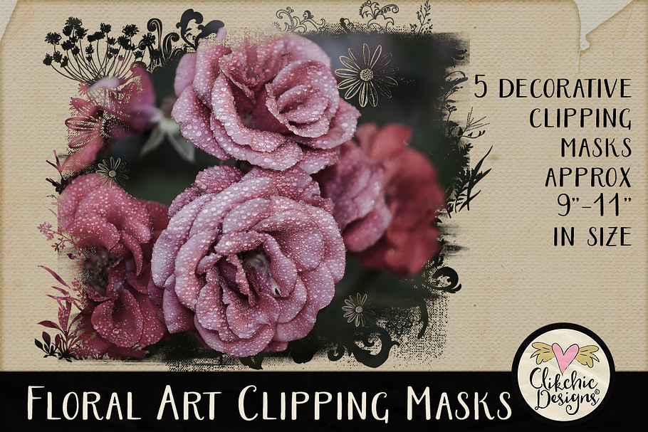 Floral Art Photography Masks