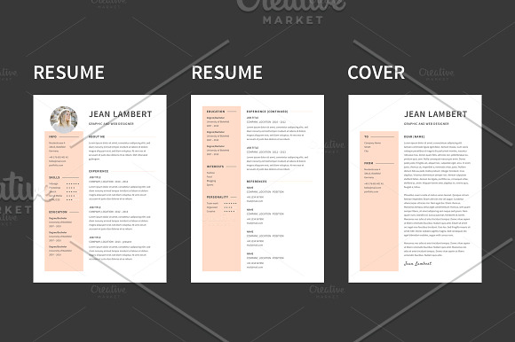 Resume & Cover Template · A4 & US in Resume Templates - product preview 1
