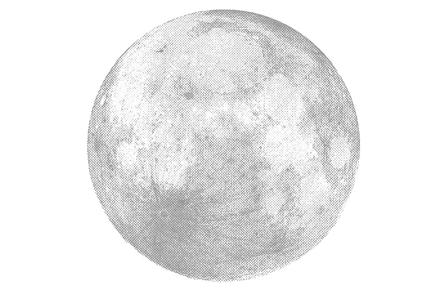 Silver Moon Vector in Textures - product preview 8