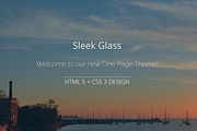 Sleek Glass - One Page HTML 5 + CSS3