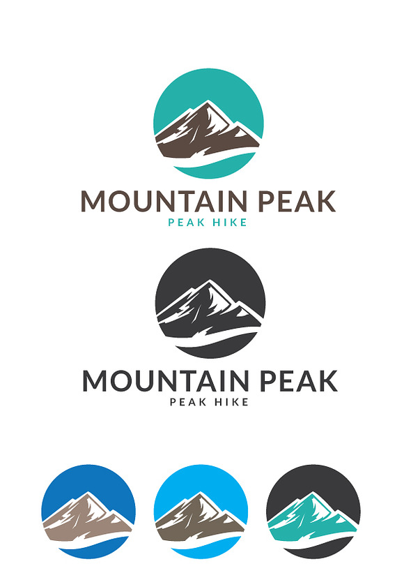 Mountain Peak Logo in Logo Templates - product preview 6