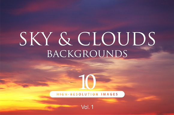 10 Hi-Res Sky backgrounds Vol.1 in Textures - product preview 3
