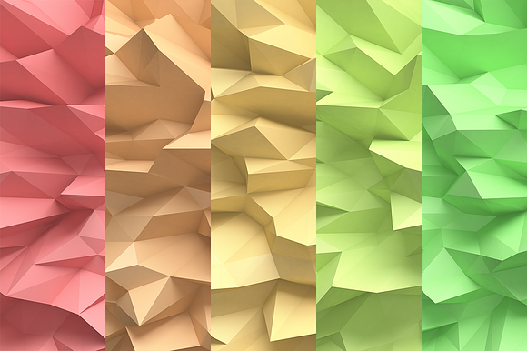 Pastel Polygon Backgrounds 10 items in Textures - product preview 3