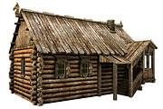 Wooden Village House