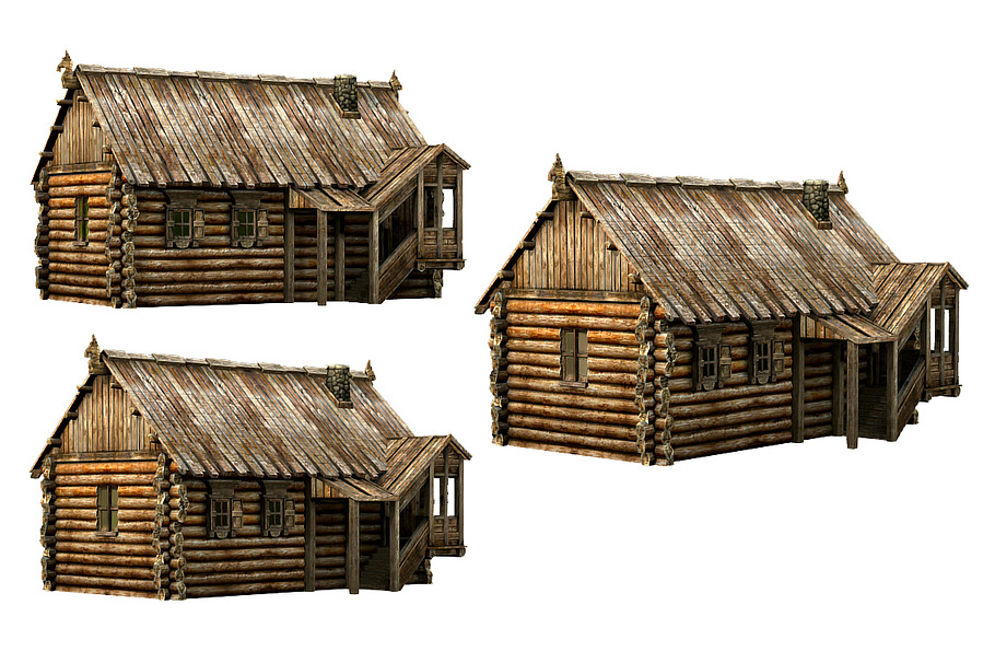 Wooden Village House in Architecture - product preview 9