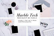 Marble Tech Mockup Bundle