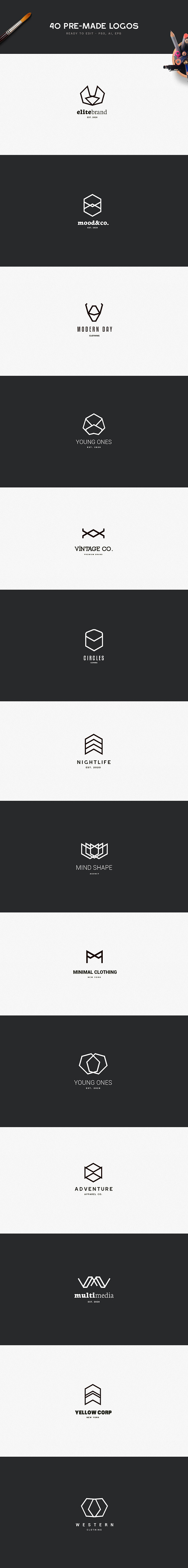 Geometric Logo Kit in Logo Templates - product preview 9