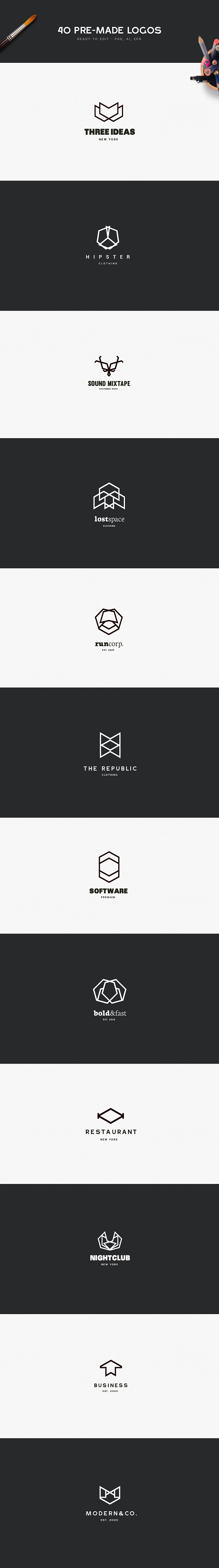Geometric Logo Kit in Logo Templates - product preview 10