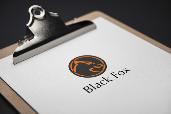 Black Fox Logo Template in Logo Templates - product preview 1