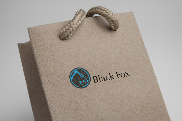 Black Fox Logo Template in Logo Templates - product preview 2