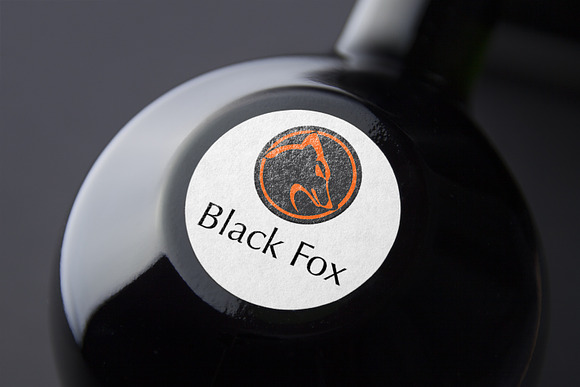 Black Fox Logo Template in Logo Templates - product preview 3