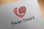 Beautiful Cute Swan Heart Love