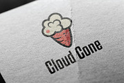 Cloud Sweet Ice Cream Cone