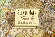 Vintage pirate maps. Part 2