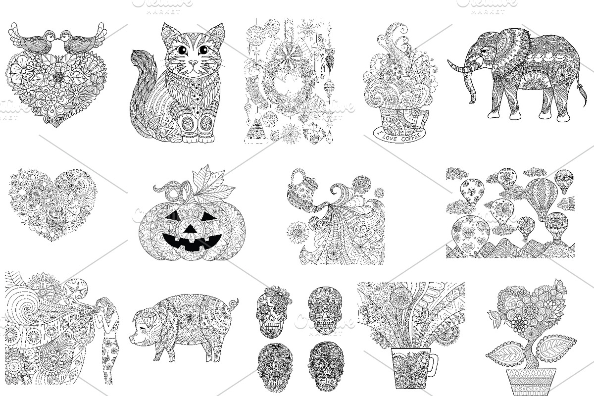 14 coloring pages picked by Cara in Illustrations - product preview 8