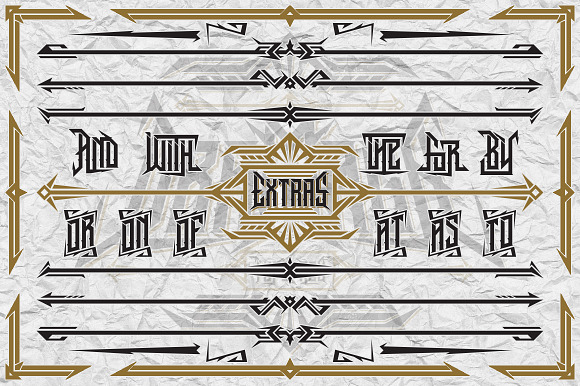 Dramaga Typeface + Extras in Blackletter Fonts - product preview 3