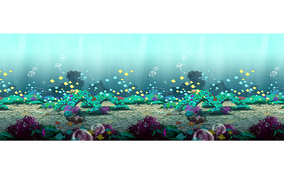 Underwater scene in Illustrations - product preview 4