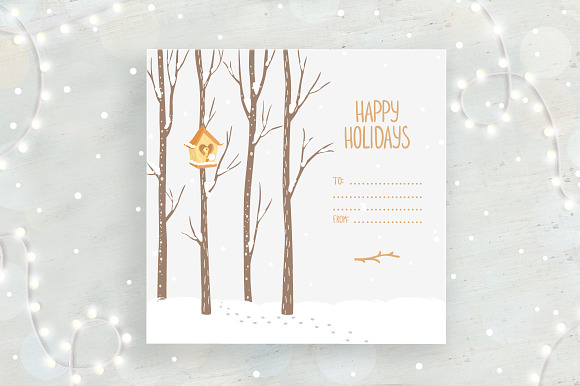 winter cards in Illustrations - product preview 3