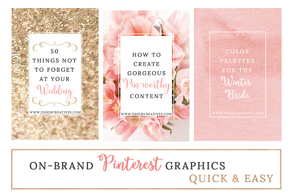 Blush & Gold Social Media Templates in Social Media Templates - product preview 1