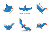 origami birds logos