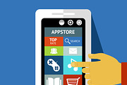 Smart phone with app store