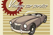 Vintage Car Service poster