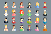 large set of avatars