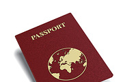 Red international passport