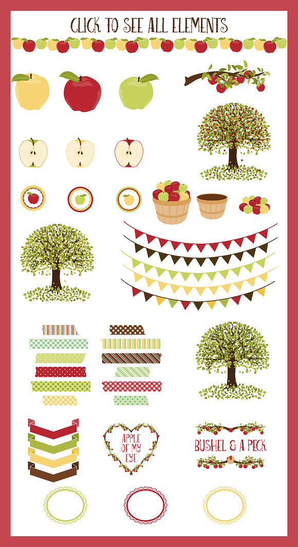 Apple Trees in Illustrations - product preview 1