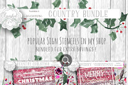Christmas Stencil BUNDLE SVG 