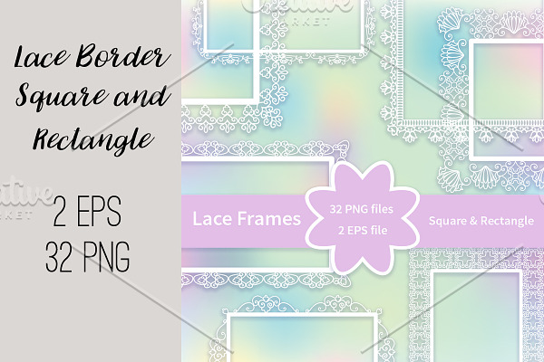 №209 Lace Frames Borders