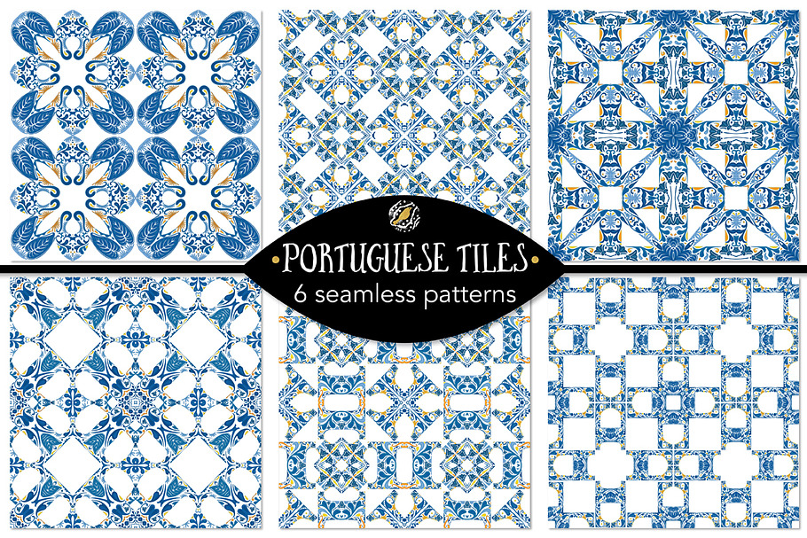 Set 29 - 6 Seamless Patterns in Illustrations - product preview 8