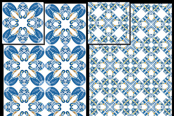 Set 29 - 6 Seamless Patterns in Illustrations - product preview 1