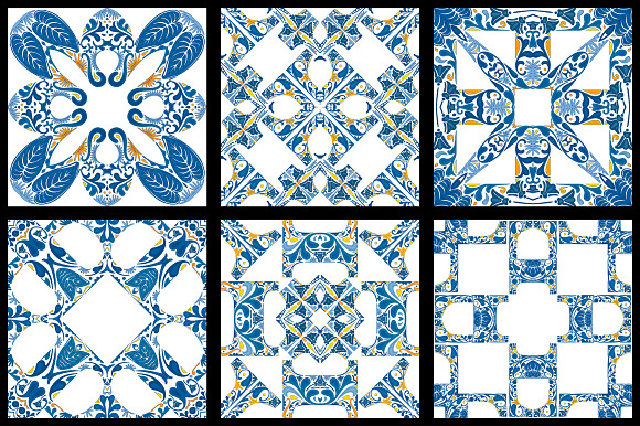 Set 29 - 6 Seamless Patterns in Illustrations - product preview 4