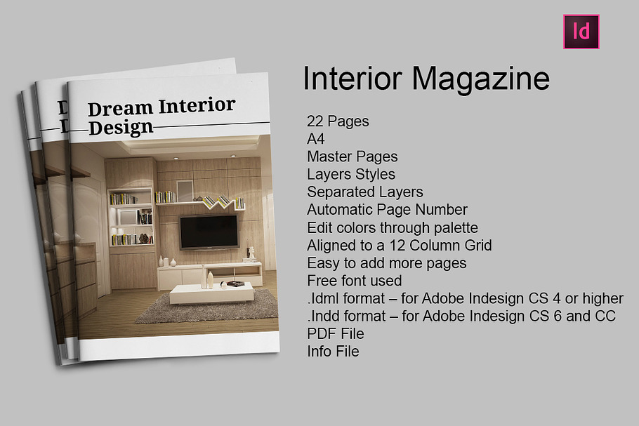 Interior Magazine in Magazine Templates - product preview 8