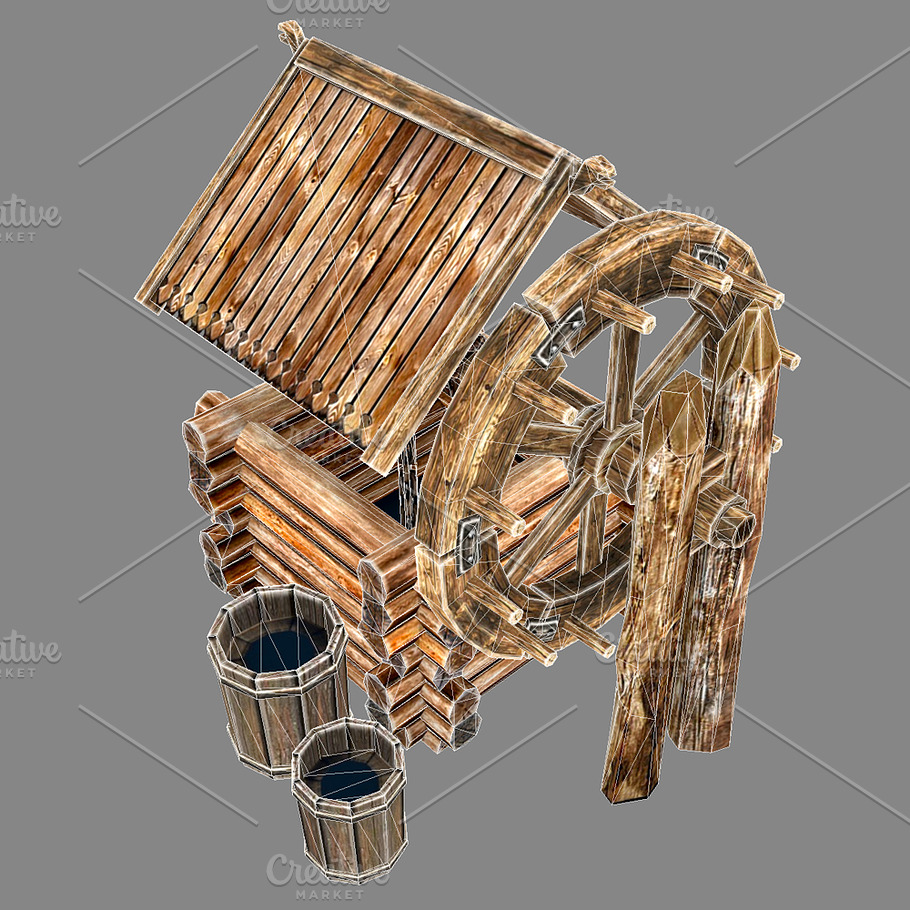 Wooden Well in Architecture - product preview 8