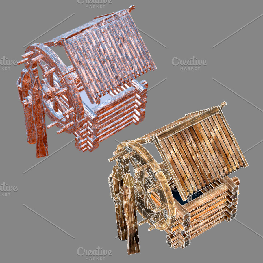 Wooden Well in Architecture - product preview 9