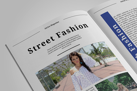 Airiza Fashion Magazine in Magazine Templates - product preview 5