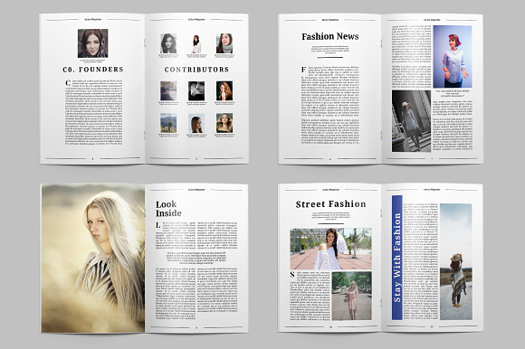 Airiza Fashion Magazine in Magazine Templates - product preview 7