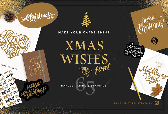 Xmas Wishes Font in Christmas Fonts - product preview 9