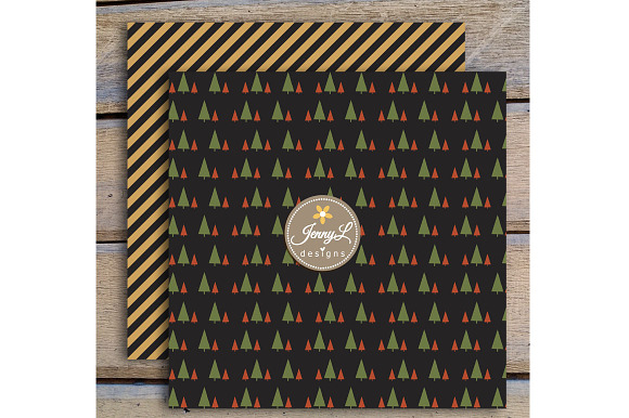 Gold Christmas Digital Papers in Patterns - product preview 2